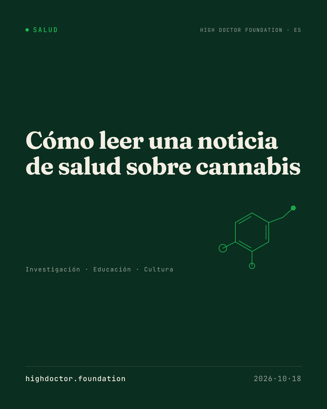 Cómo leer una noticia de salud sobre cannabis